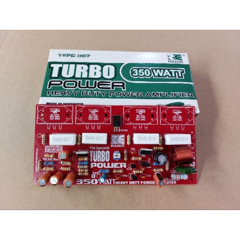 Kit Driver Power Amplifier Turbo 350 watt Mono