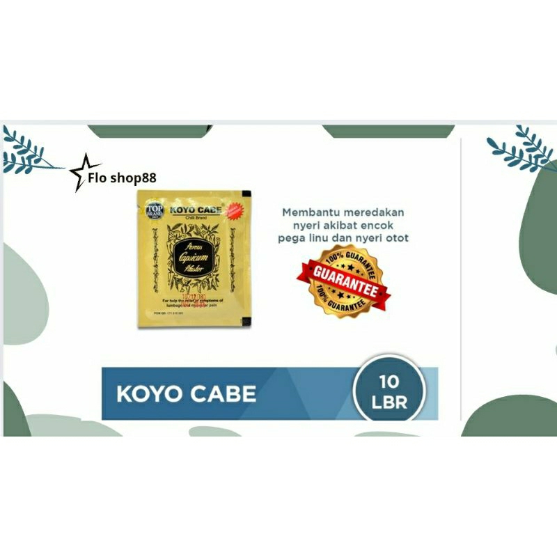 A - KOYO CABE SACHET ISI 10 / KOYO CABE / KOYO CABE 1 SACHET / KOYO CABE SACHET