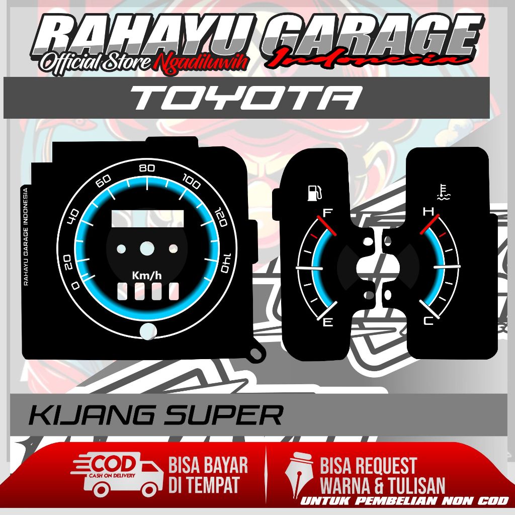 PAPAN SPEEDOMETER CUSTOM TOYOTA KIJANG SUPER