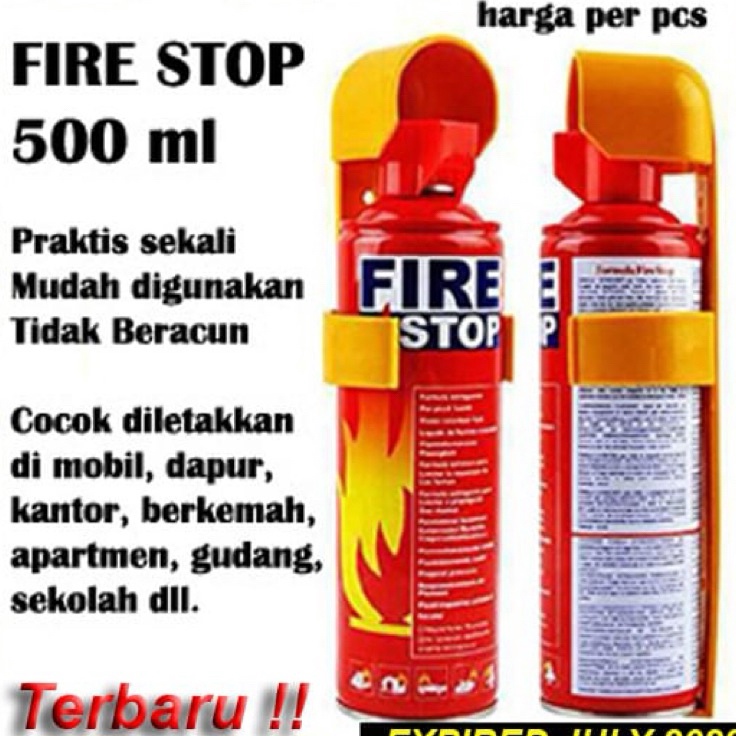 Promo tajir FIRE STOP EXTINGUISHER APAR MINI SPRAY ALAT PEMADAM API KEBAKARAN RINGAN PORTABLE MOBIL 