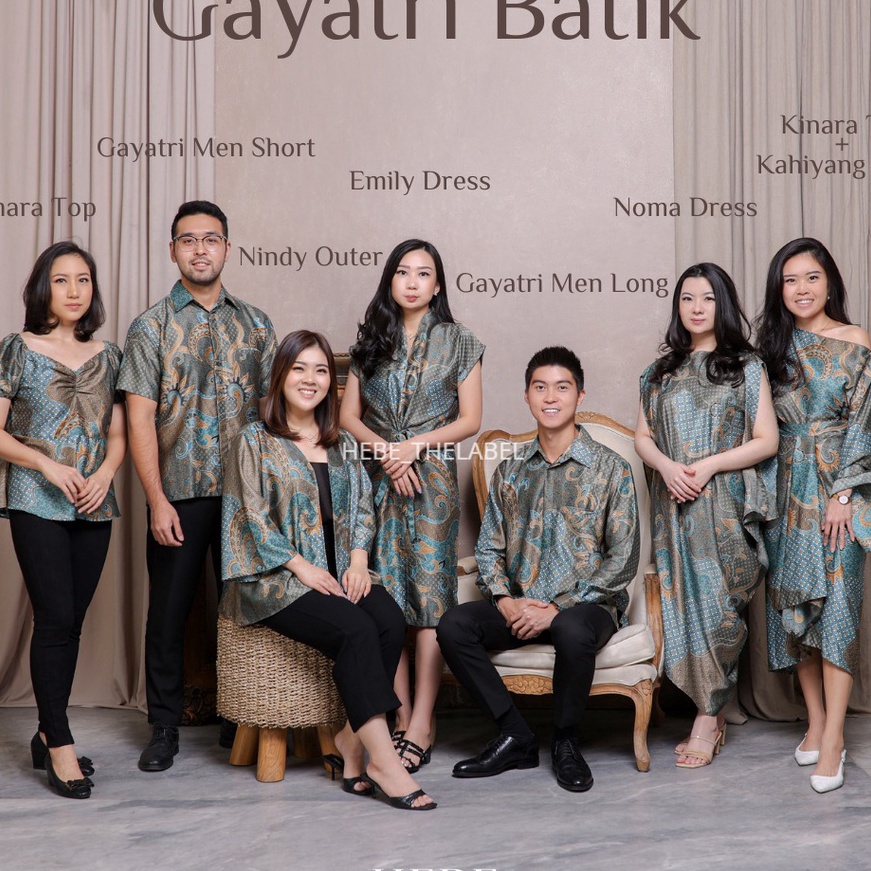 Top Gayatri Batik Set  Available Couple Dewasa  Anak   Kinara Kahiyang Noma Listya Uma Haewon Jun Em