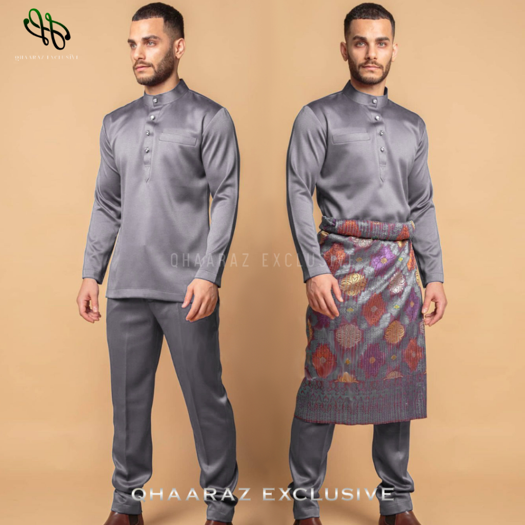 PROMO TERBARU ZAFFEN BAJU MELAYU PRIA SETELAN KOKO MUSLIM MODERN BAHAN SATIN VELVET SATU SET PAKAIAN