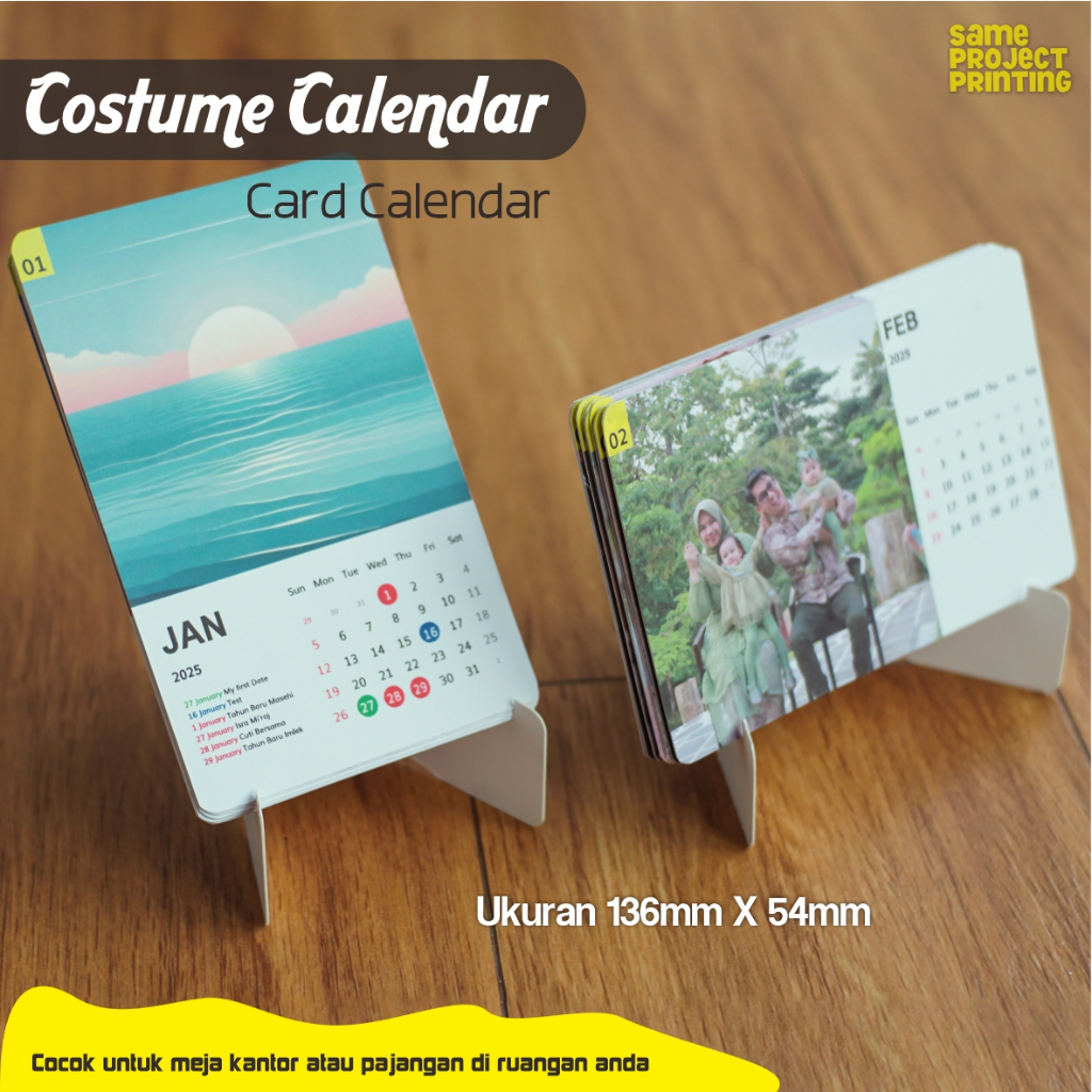 

Kustom Kalender Estetik - Calender Kustom Foto - Kalender Meja lengkap degan penyangga