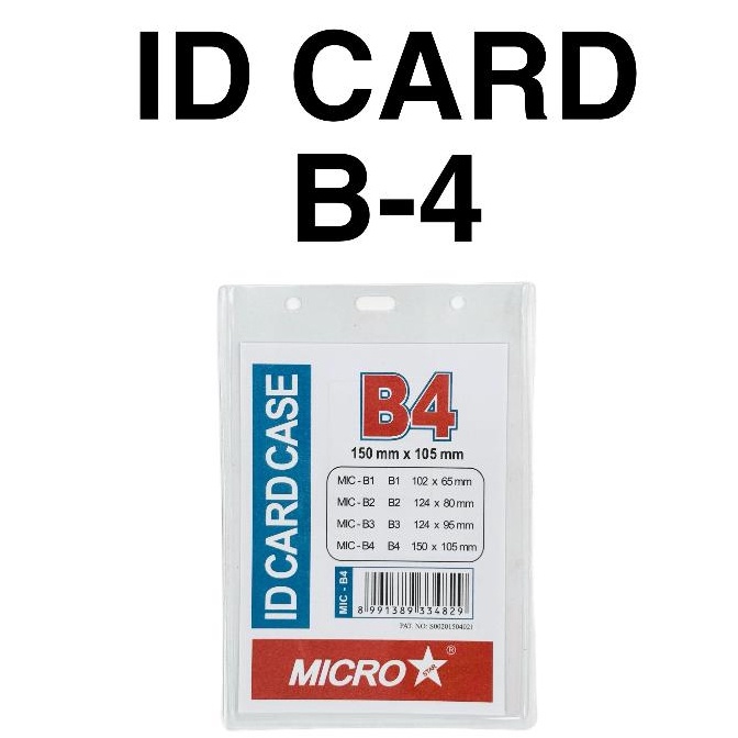

New Style DAPAT 2 PCS Plastik Mika Name Tag ID Card Holder B4 15 x 15 mm Bagus Tebal