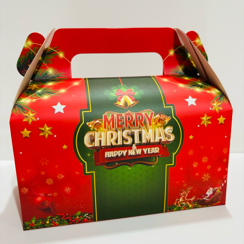 

GABLE BOX HAMPERS NATAL : 22x11x11cm