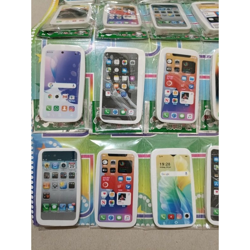 

pengapus lembaran bentuk hp isi 20 pcs