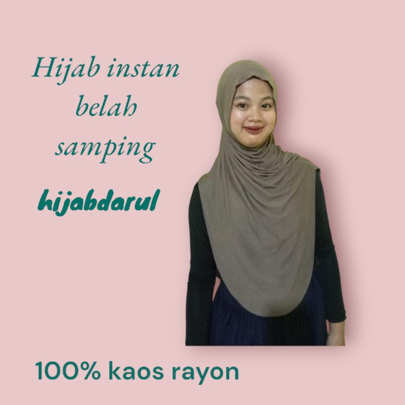 bergo jisso belah samping /jilbab instan malay jiso #hijab belah samping #bergo belah samping 100% k