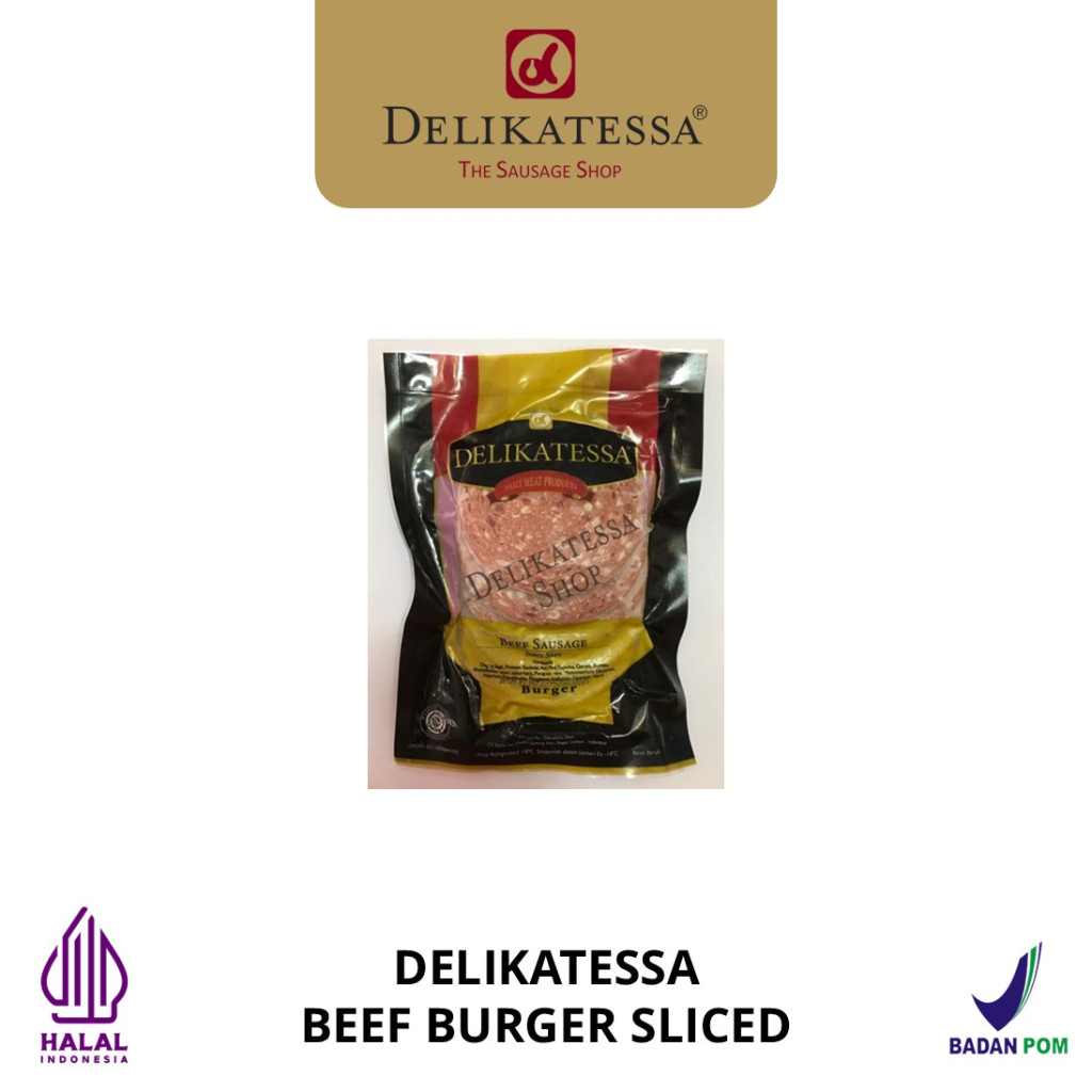 

Delikatessa Beef Burger Sliced 250 GR Halal