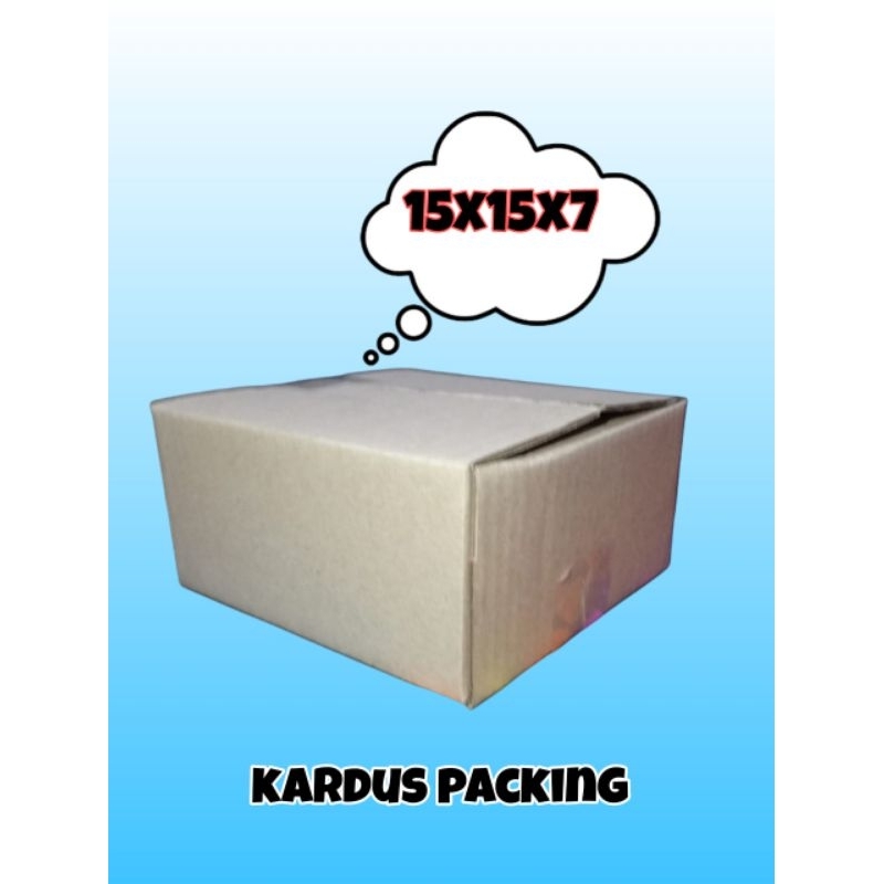 

kardus polos UK 15x15x7 kardus kecil kardus packing