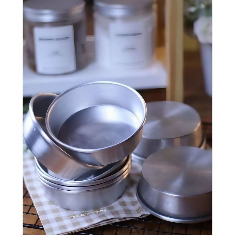 loyang cetakan brownies bulat diameter 7-10cm tinggi 3cm / loyang bulat mini pres