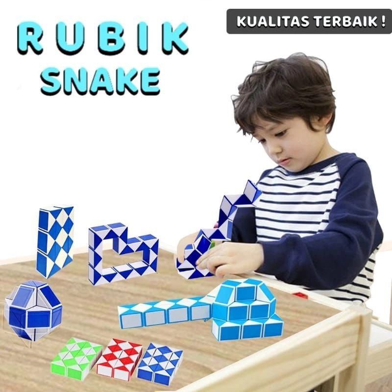 Mainan anak rubik ular warna campur premium quality
Mainan Rubik Ular Snake Rubic Magic Ajaib