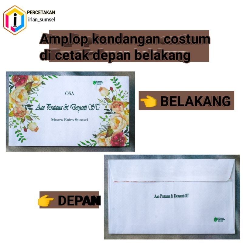 

Amplop kondangan / Amplop Sumbangan / Cetak nama Amplop / Amplop Costum / Amplop Lebaran / Amplop Penggatin sumbangan / Amplop Kondangan Costum Nama Alamat Lengkap