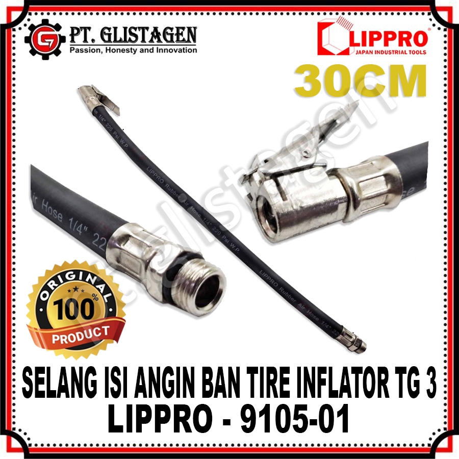 LIPPRO Selang Pompa Angin Ban TG3 Lippro Selang TG3 Hose for TG3 Selang Isian Angin 3 Fungsi TG-3 LI