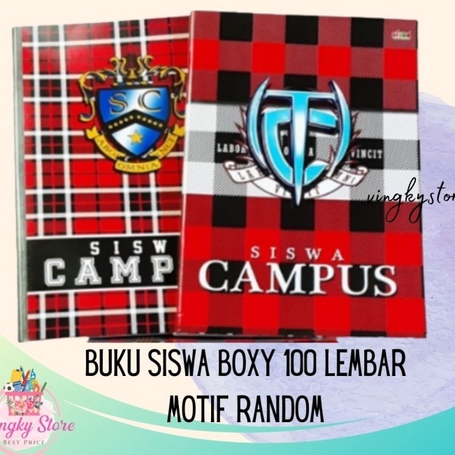 

KODE TAHN Buku Tulis Siswa Campus Boxy 1 Lembar 1 PAK Isi 5 pc