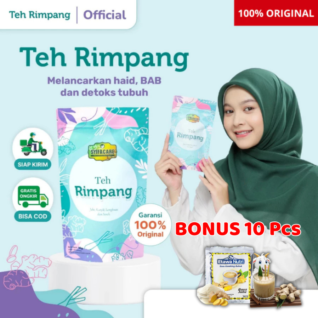 

Teh Rimpang Bonus Susu Kambing Etawanutri 10 Sachet Teh Penurun Berat Badan dan Detox Pencernaan ala JSR BPOM