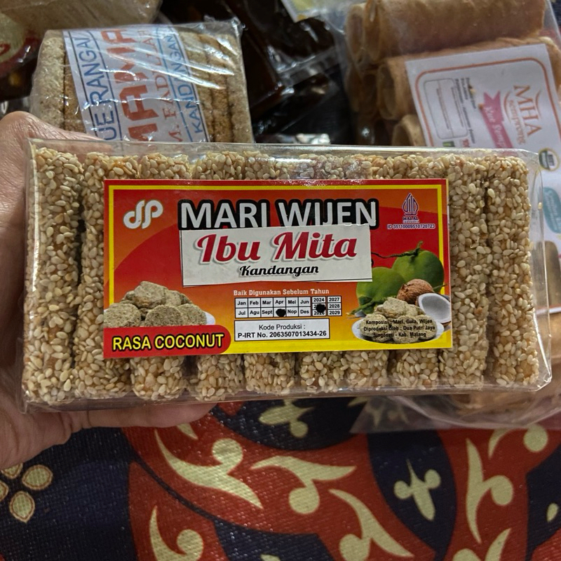 

mari wijen rasa coconut/kelapa