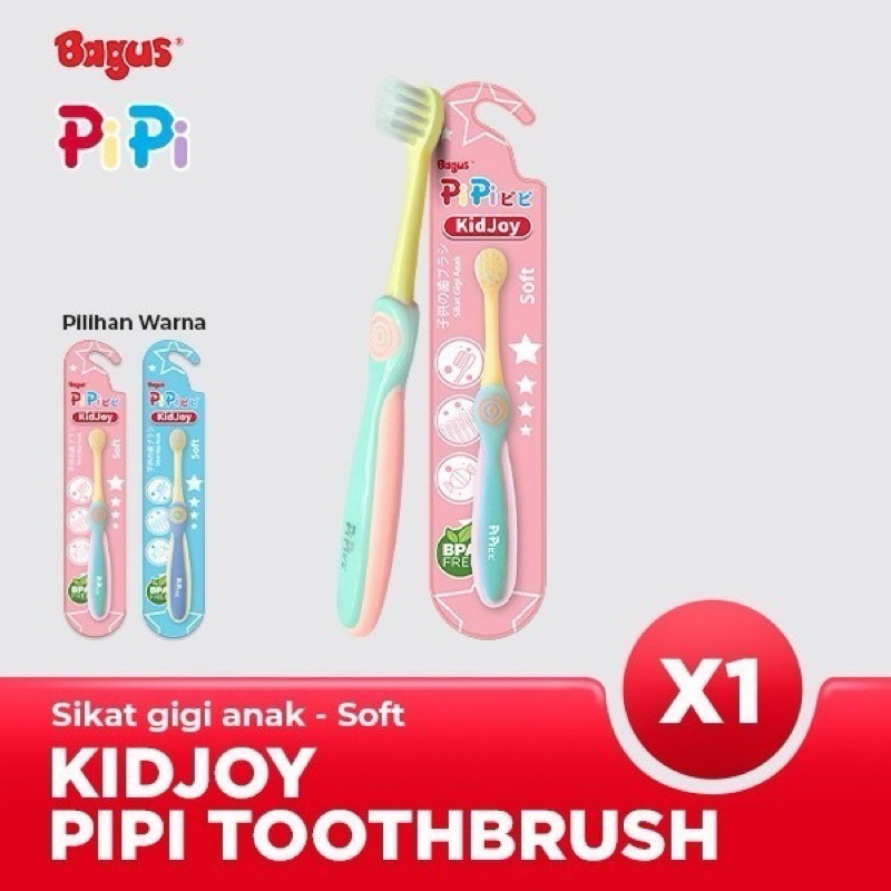 Bagus PiPi Kid Joy Kids Toothbrush Sikat Gigi Anak Lucu Bulu Sikat Lembut