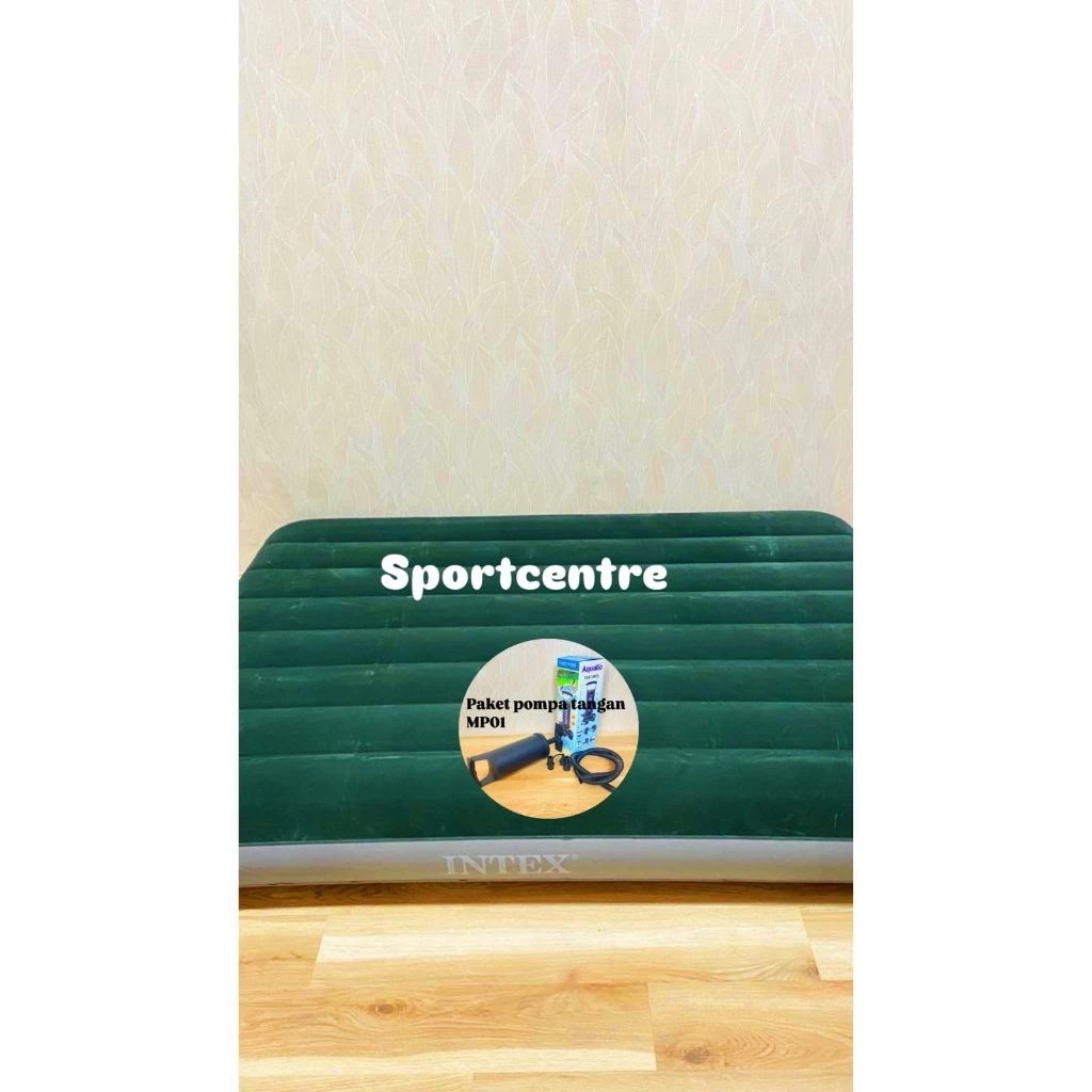 INTEX 64108 KASUR ANGIN DOUBLE AIRBED DURABEAM DOUBLE KASUR TIUP Kasur Angin Intex Durabeam double A