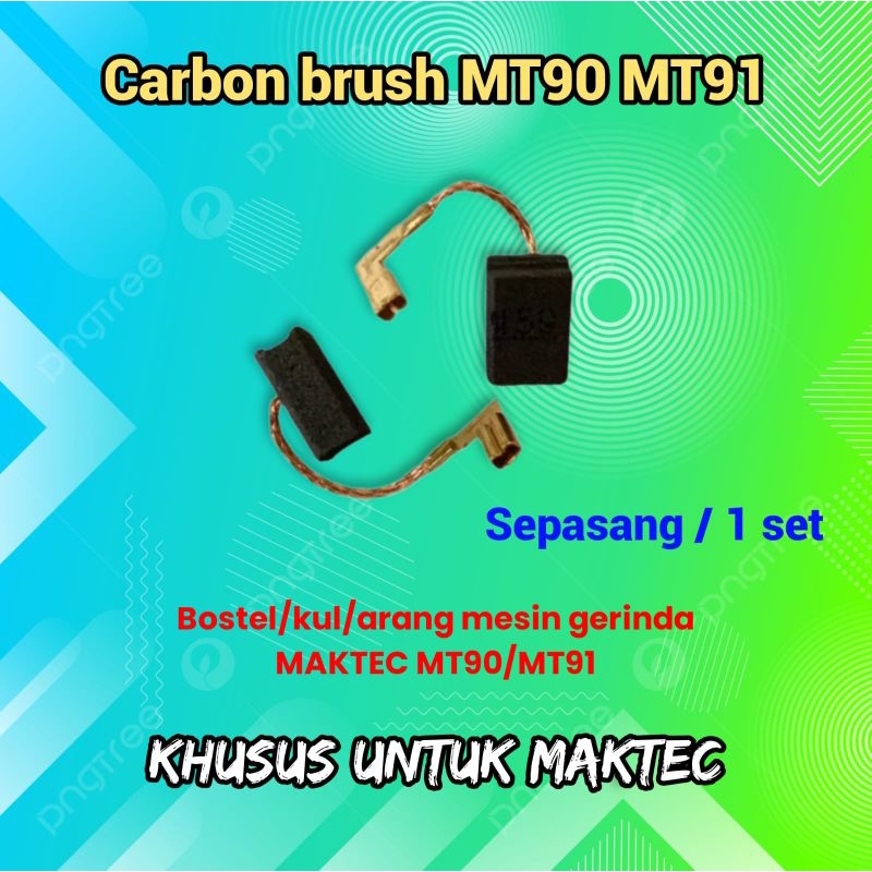 Carbon brush mesin gerinda tangan MAKTEC MT91 MT90 bostel kul karbon arang brostel serkel grinda 4 i