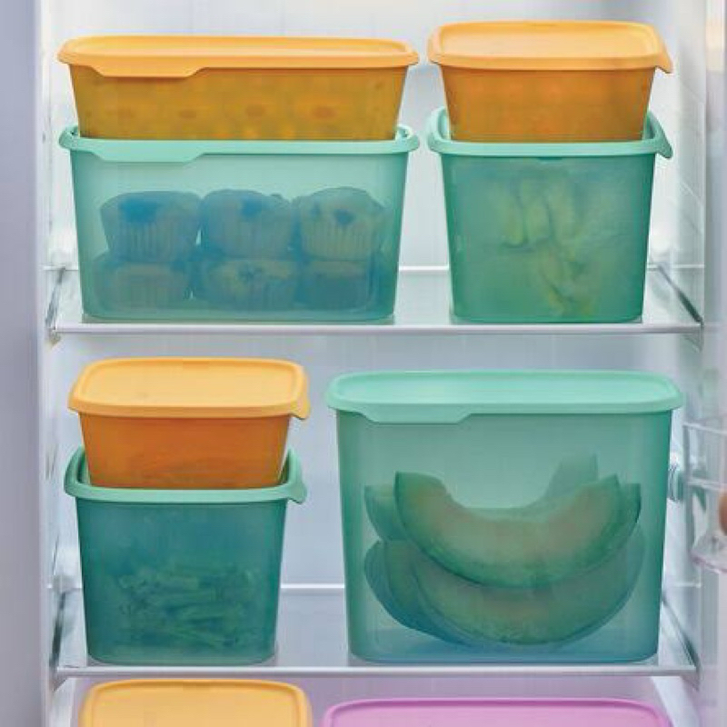 kontainer one touch fresh rectangular ori tupperware
