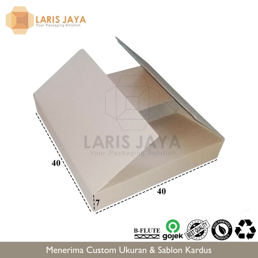 

(KHUSUS INSTANT) 40 x 40 x 7 cm Kardus karton uk. 40x40x7 cm Kotak Box ST untuk packing Souvenir Figura ( Kardus 40 x 40 x 7 cm )