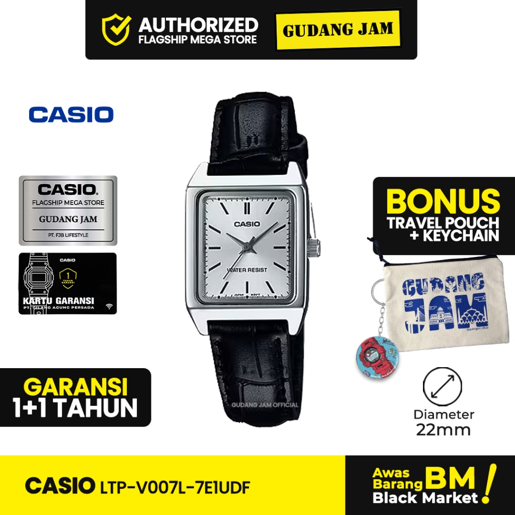 Jam Tangan Casio LTP-V007L-7E1UDF LTP-V007L LTP-V007 LTPV007L LTP V007L