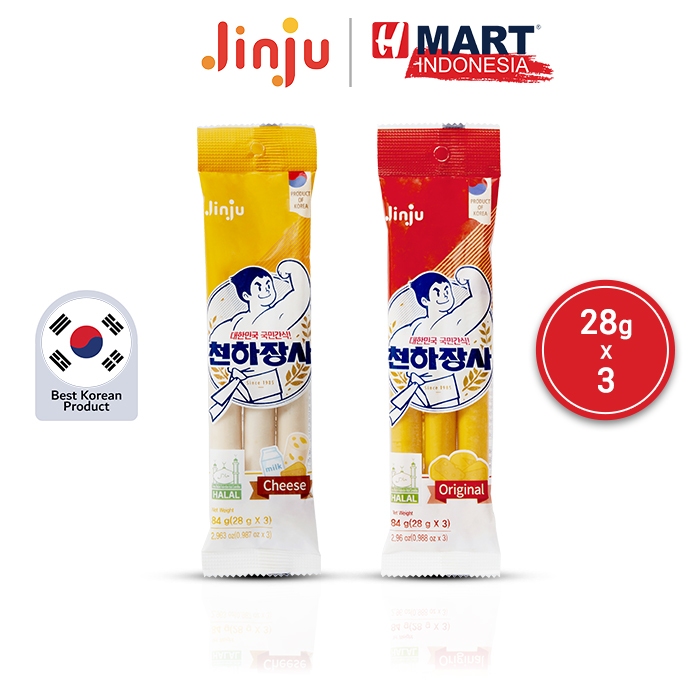

Jinju Ham Chun Ha Jang Sa Fish Cake - Sosis Ikan 28g x 3
