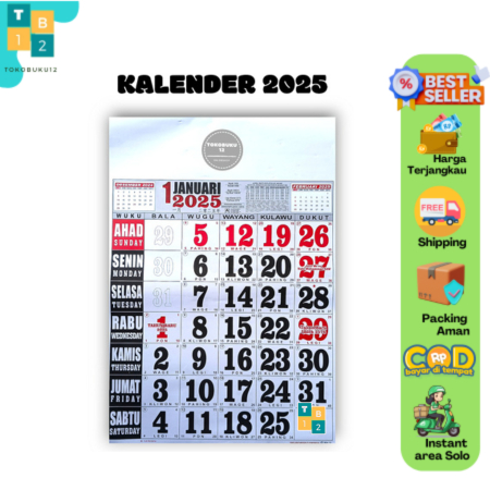 

Kalender 2025 Jumbo 44x64 Cm