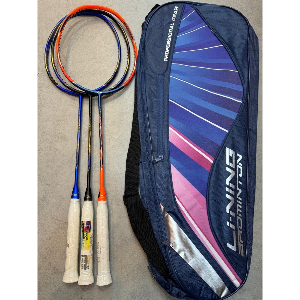 Raket Badminton Lining Windstorm 74 Free Tas Original