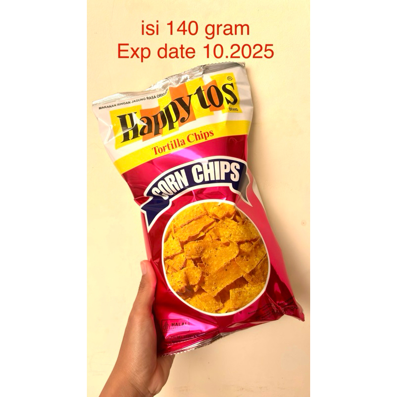 

Happy Tos Merah Original Tortilla Chips Corn Chips Jajan Enak Renyah Keripik Murah Jumbo