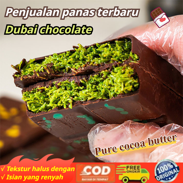 

⚡Beli 1 gratis 2 Cokelat Gaya Dubai 40/100g/Coklat dubai lokal/Halal Coklat Dubai Chocolate Bar Crispy Pistachio/Cho-Cweeet Chocolate Bar Crispy Pistachio/Pistachio Kunafa Chocolate Dubai/Internet-famous Dubai chocolate