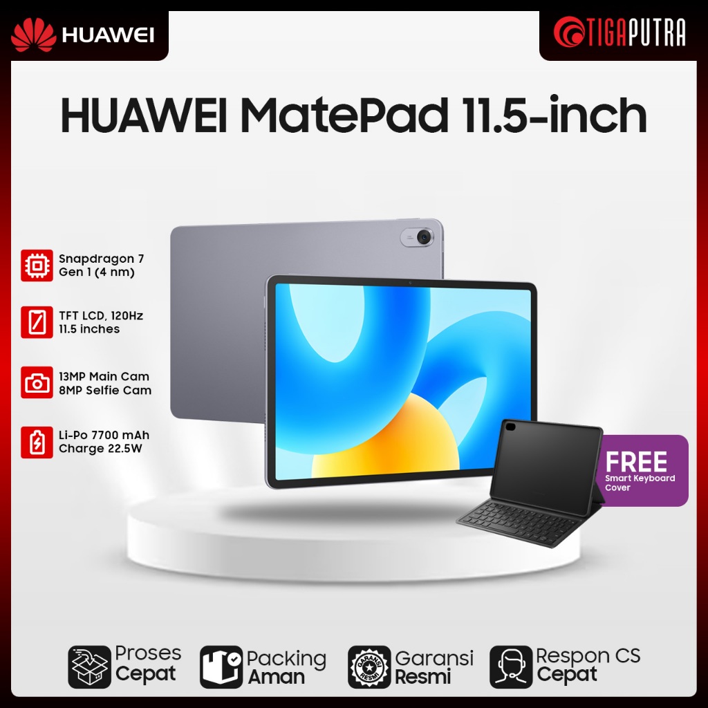 HUAWEI MatePad 11.5" Tablet (RAM 6/8GB, RAM 128GB, PC-Level Productivity, 120Hz 3:2 Display)