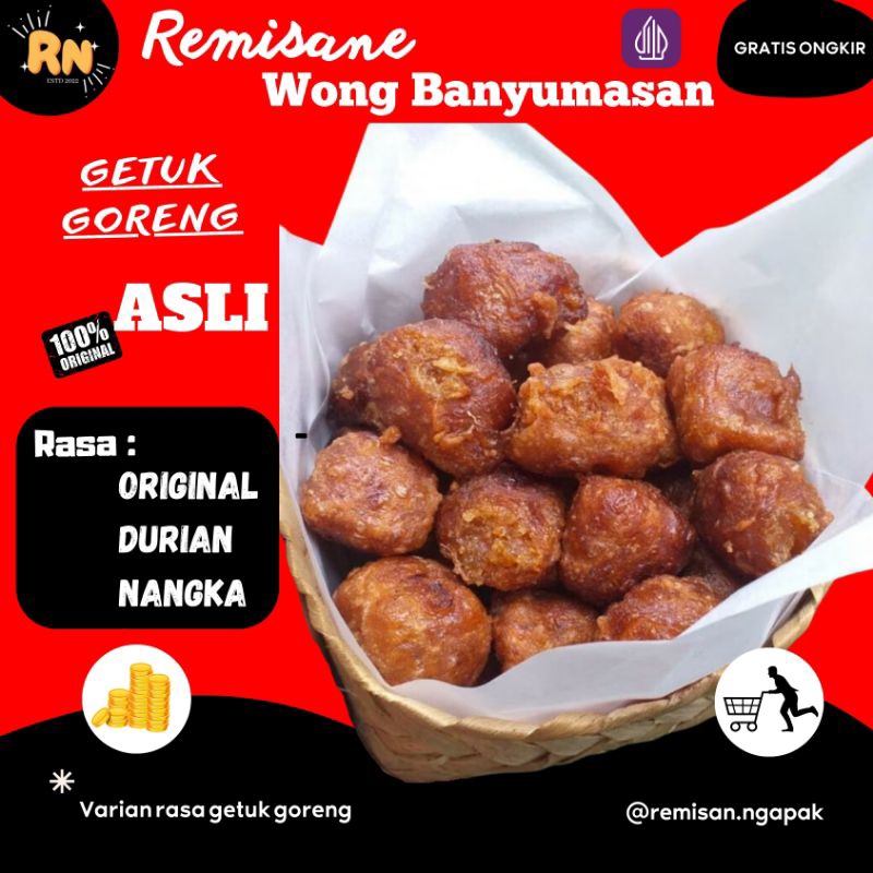 

REMISAN.NGAPAK | GETUK GORENG | GETUK MENTAH SIAP GORENG | GETUK MURAH KUALITAS LEZAT | GETUK LEGENDARIS BANYUMASAN | CEMILAN LEGEND | GETUK NGAPAK | GETUK MANIS | GETUK ORIGINAL | GETUK SOKARAJA | GETUK KULINER BANYUMASAN | ENAK POL | 1 PCS