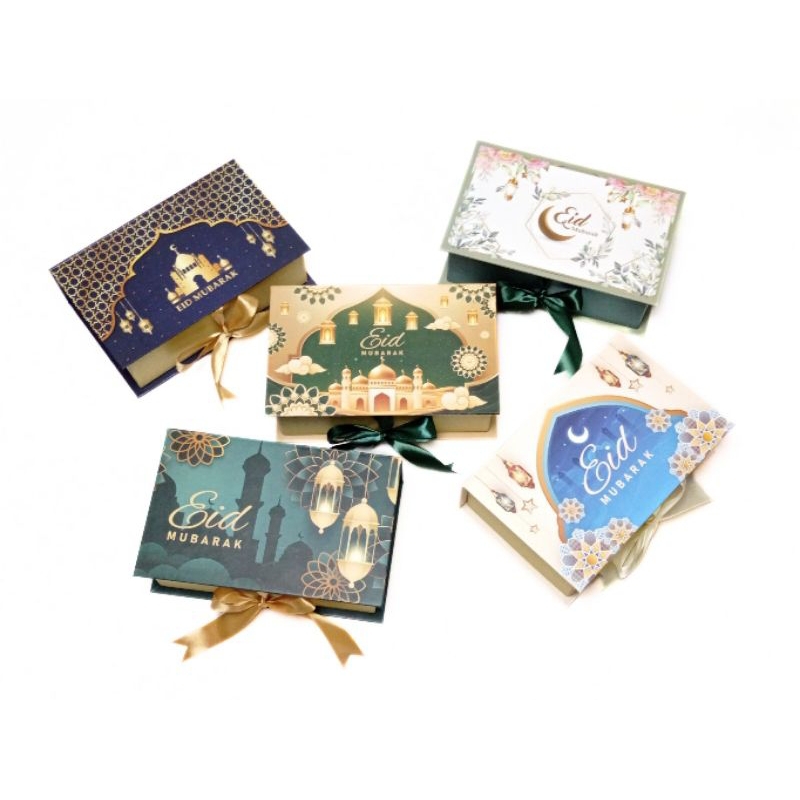 

[ 24×15×7,5 ] Hardbox Buku pita Lebaran include kartu / Packaging lebaran / Kotak Lebaran