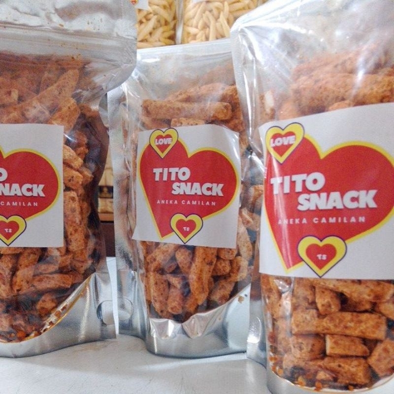 

Tito snack basreng pedas daun jeruk