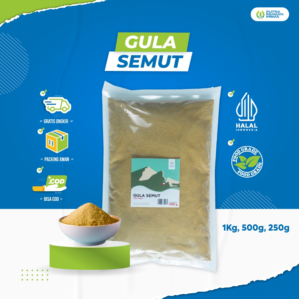 

Gula Aren Semut Nira Bubuk Organik Arenga Sugar Organic Tanpa Campuran 250gr 500gr 1kg