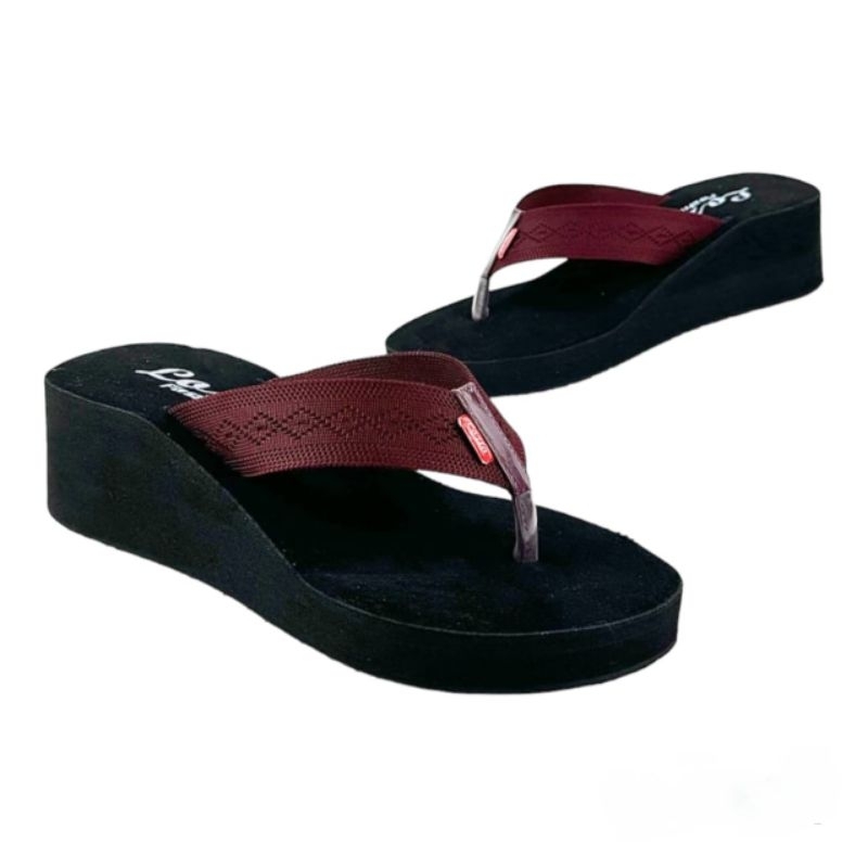 LOZTA Sendal Jepit Wanita Terbaru Wedges Karet Empuk Rajut 01 Series