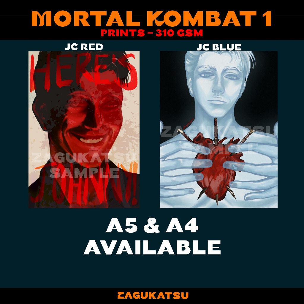 Mortal Kombat Johnny Cage MK Prints Poster by Zagukatsu