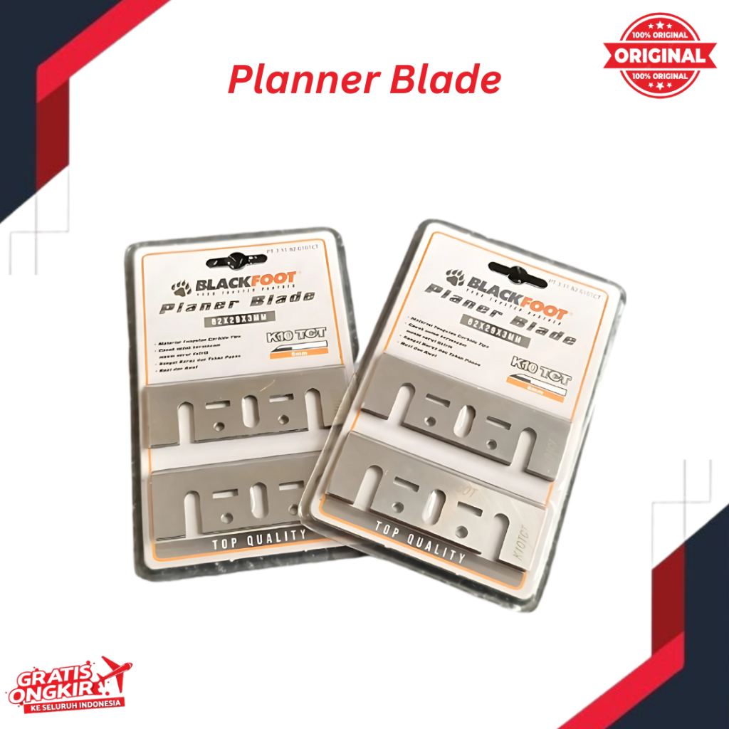 

PLANNER BLADE BLACKFOOT K40 HSS / Mata Pisau Serut HSS K40