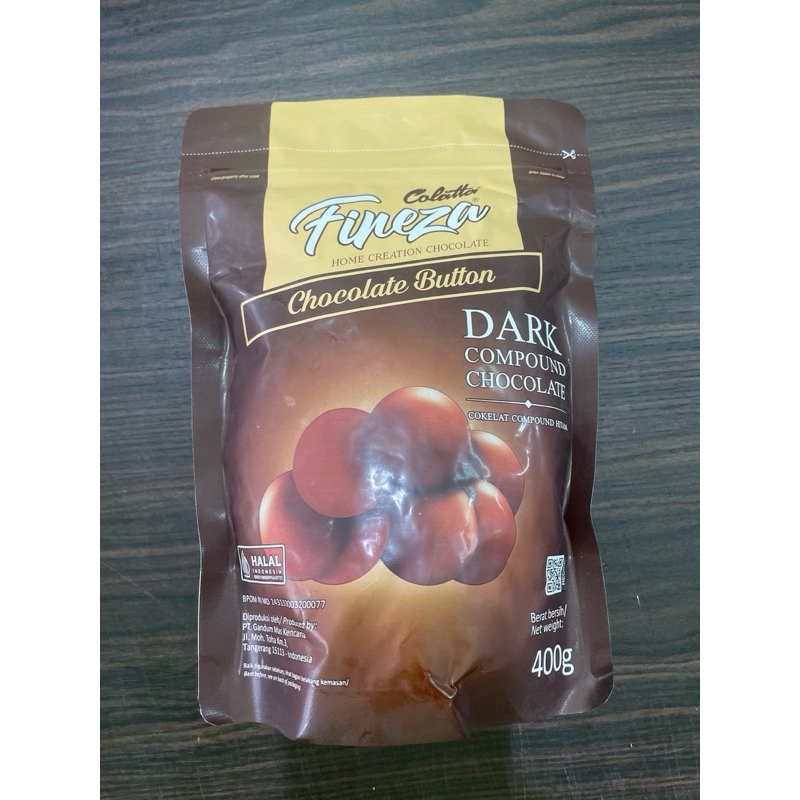 

colatta fineza cokelat button | dark compound cokelat kemasan 400gr