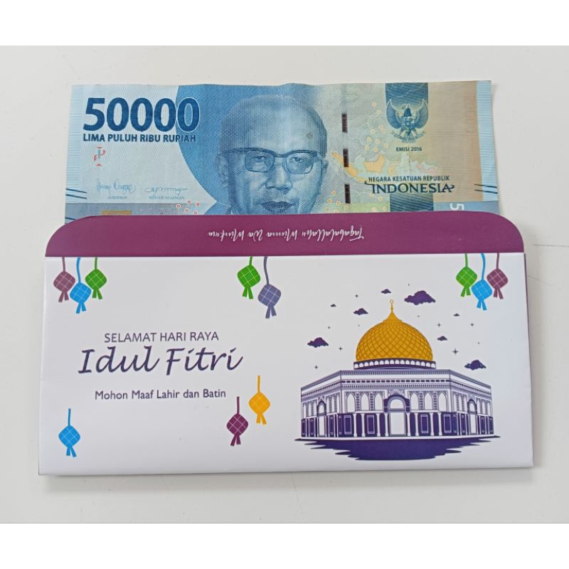 

Amplop Lebaran panjang 50 pac (1 pac isi 10)