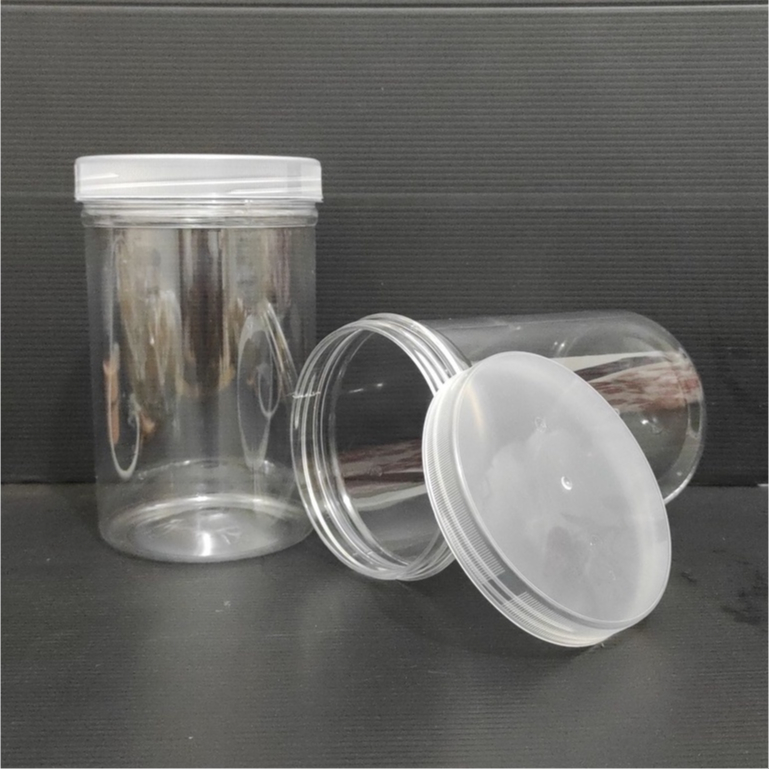 Toples tabung 1000 ml bening / toples plastik 1000 ml /cup natural