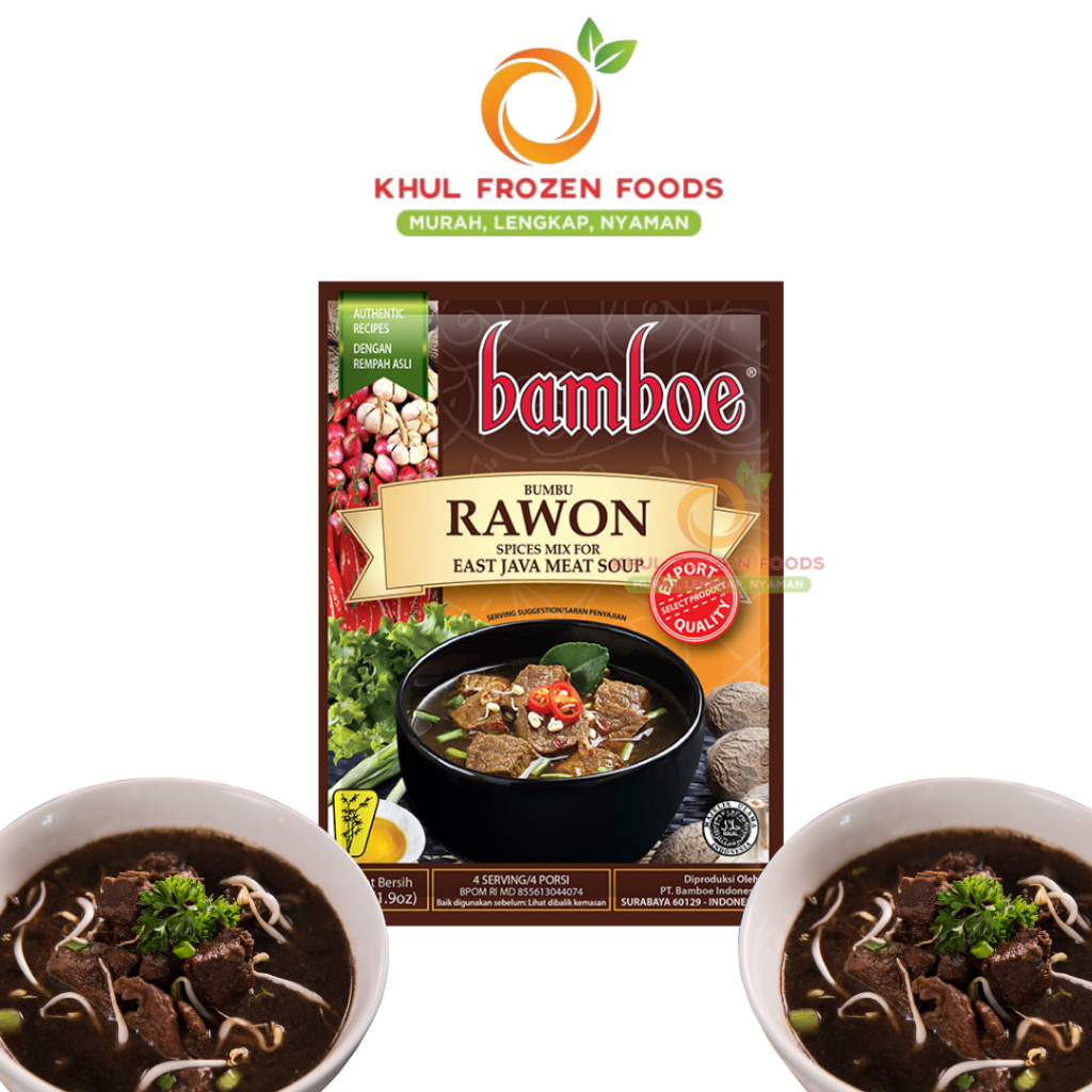 Bamboe Bumbu Instan Rawon 54gr/ BAMBOE/ Bumbu rawon instan