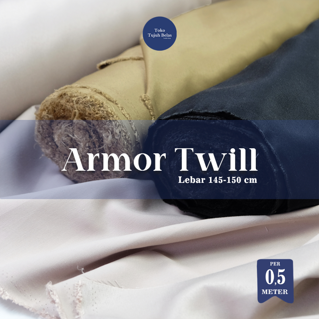 Toko17 ARMOR TWILL PER 0,5 METERAN kain eceran bahan celana chinos