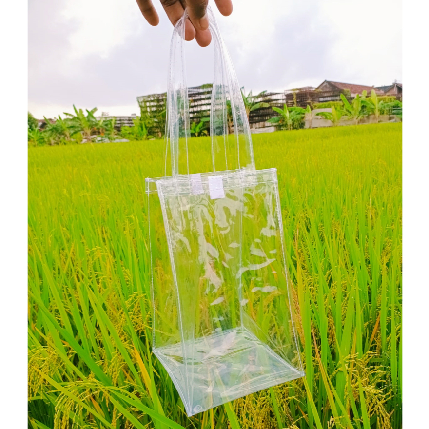 

15x30x15 Mikhayla Bag Ready Stok / Tas Mika Bening Transparan Tebal, Souvenir Ulang Tahun, Hampers Aqiqah, Tas Snack