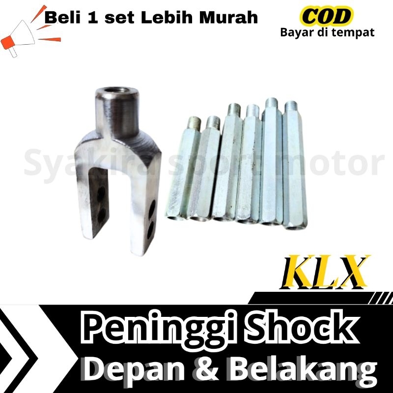 Peninggi Shock Depan Belakang KLX BF monoshok KLX Dtracker 150 6cm & 8cm