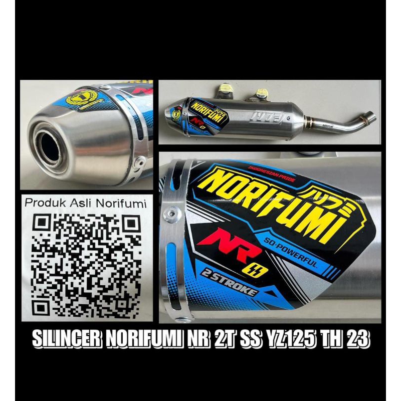 SILENCER NORIFUMI NR YZ125 2STROKE SS 2023 ORIGINAL