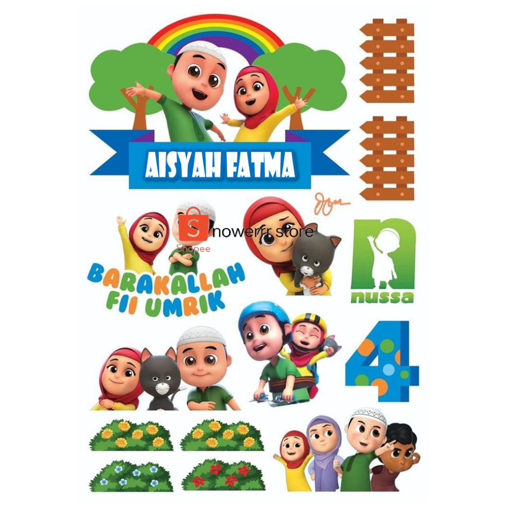 Topper Cake Tema NUSA RARA Custom/Topper ULTAH NusaRara