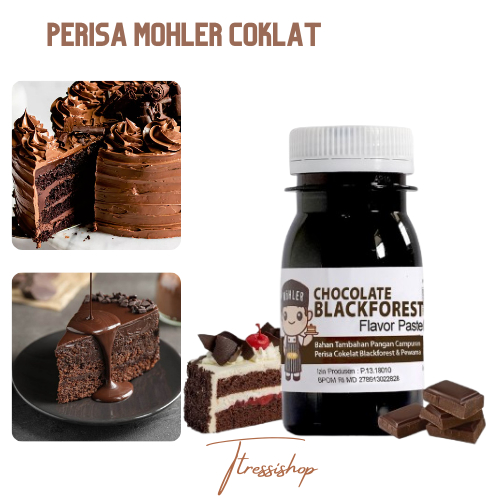 

Perisa Mohler Blackforest Chocolate 60 Gram Pasta Perasa Pewarna Makanan Minuman Untuk kUe Roti