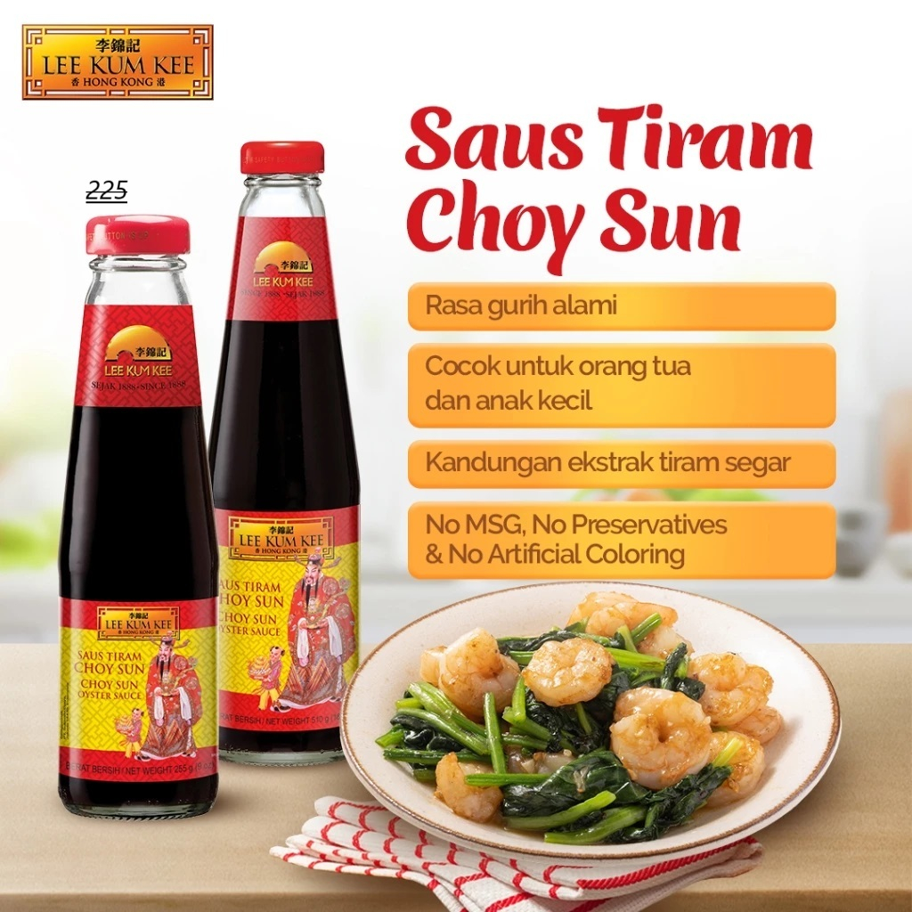 

LEE KUM KEE SAUS TIRAM CHOY SUN 255g